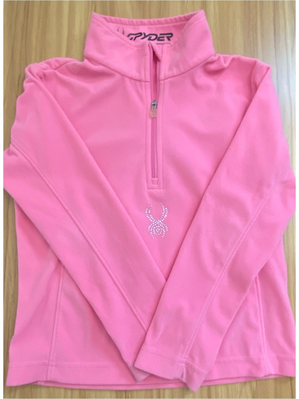 Spyder Girl’s Pink Half-Zip Fleece Pullover Size 5 💝